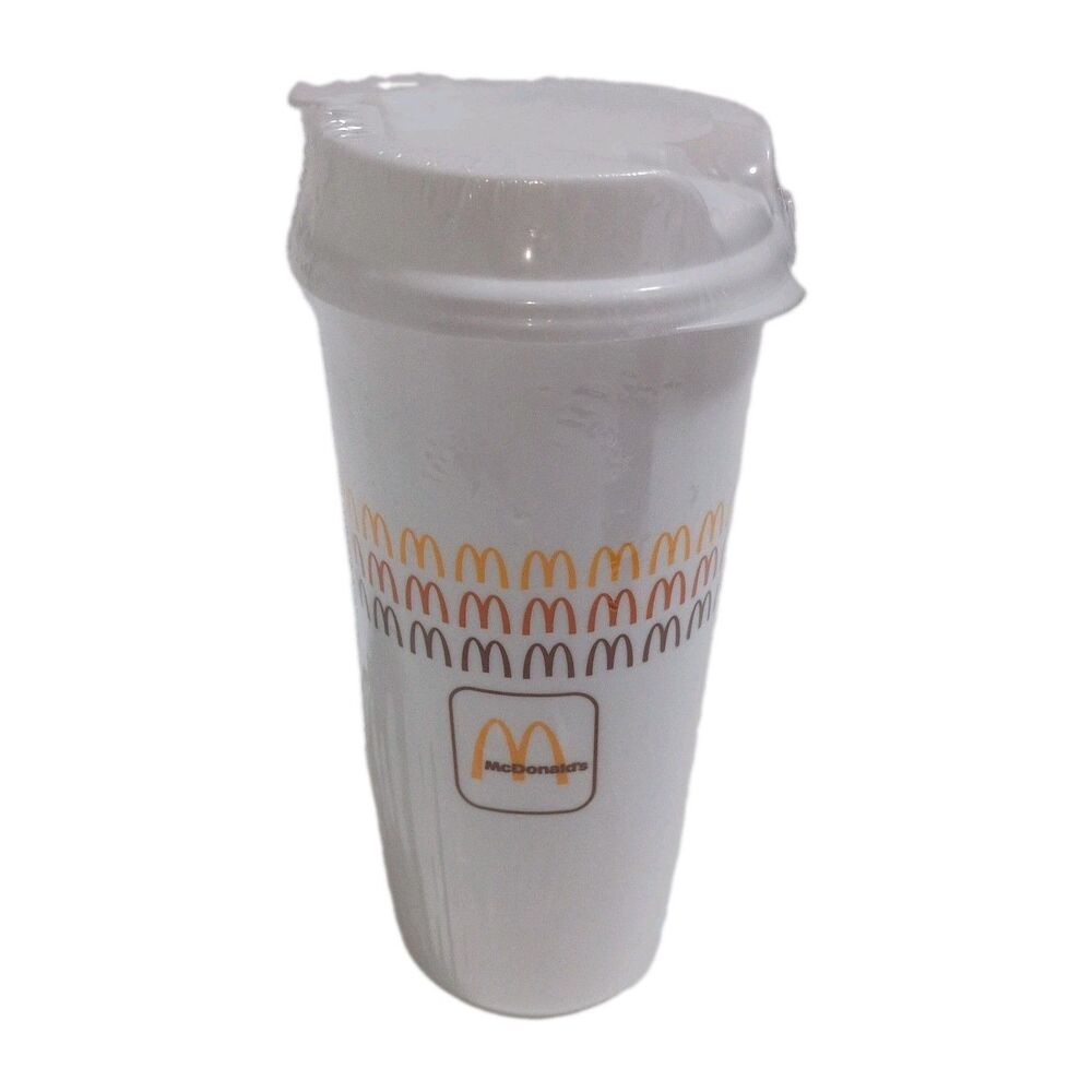 McDonald’s Golden Arches Retro Package Design Thermal Cup Tumbler 16oz. - NEW